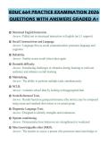 EDUC 664 PRACTICE EXAMINATION 2026 QUESTIONS WITH ANSWERS GRADED A&plus;