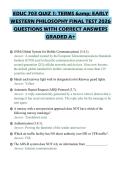 EDUC 703 QUIZ 1&colon; TERMS & EARLY WESTERN PHILOSOPHY FINAL TEST 2026 QUESTIONS WITH CORRECT ANSWERS GRADED A&plus;