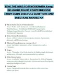 EDUC 703 QUIZ&colon; POSTMODERNISM & RELIGIOUS RIGHTS COMPREHENSIVE STUDY GUIDE 2026 FULL QUESTIONS AND SOLUTIONS GRADED A&plus;