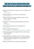 EEE 304 ACTUAL EXAM PAPER 2026 QUESTIONS WITH ANSWERS GRADED A&plus;