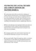 ATLS PRACTICE TEST 2 ACTUAL TEST PAPER 2026 COMPLETE QUESTIONS AND SOLUTIONS GRADED A&plus;