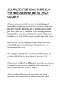 ATLS PRACTICE TEST 2 EXAM SCRIPT 2026 TEST PAPER QUESTIONS AND SOLUTIONS GRADED A&plus;
