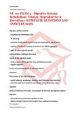NU 110 EXAM 3 - Digestive System&comma; Metabolism&comma; Urinary&comma; Reproductive & Hereditary &lpar;COMPLETE QUESTIONS AND ANSWERS 2026&rpar; 