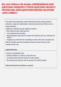BUL 4421-Midterm FAU Gendler COMPREHENSIVE EXAM  QUESTIONS &vert;FREQUENTLY TESTED QUESTIONS &vert;RECENTLY  TESTING REAL EXAM QUESTIONS&vert;VERIFIED SOLUTIONS  &lpar;100&percnt; CORRECT&rpar; 