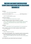 EEE 304 LAB SHEET CERTIFICATION SCRIPT 2026 QUESTIONS WITH SOLUTIONS GRADED A&plus;