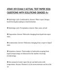 ATMO 201 EXAM 2 ACTUAL TEST PAPER 2026 QUESTIONS WITH SOLUTIONS GRADED A&plus;