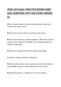 ATMO 201 EXAM 2 PRACTICE REVIEW SHEET 2026 QUESTIONS WITH SOLUTIONS GRADED A&plus;