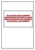  NR 602 FINAL EXAM ANSWERS COMPREHENSIVE REVIEW BY MACIE WHITEQUESTIONS AND ANSWERS &vert; 2026 UPDATE &vert; 100&percnt; CORRECT