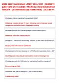 HOME HEALTH AIDE EXAM LATEST 2026&sol;2027 &vert; 