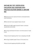 BAYCARE EKG TEST CERTIFICATION EVALUATION 2026 QUESTIONS WITH PRACTICE SOLUTION GRADED A&plus; BAYCARE EKG