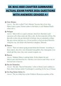 EK WAS HIER CHAPTER SUMMARIES ACTUAL EXAM PAPER 2026 QUESTIONS WITH ANSWERS GRADED A&plus;