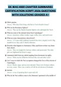 EK WAS HIER CHAPTER SUMMARIES CERTIFICATION SCRIPT 2026 QUESTIONS WITH SOLUTIONS GRADED A&plus;