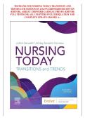 Nursing Today&colon; Transition and Trends Test Bank 11th Edition Study Guide 2026 Updated &vert; JoAnn Zerwekh Questions & Answers