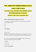 NURS 5433 &sol; NURS5433 Family II &lpar;FNP 2&rpar; Midterm Exam 2026&sol;2027 &vert; 255 Verified Q&A &vert; UTA &vert; Graded A&plus; &vert; Pass Guaranteed - A&plus; Graded