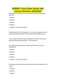 NUR651 Final Exam Study with Correct Answers 2026&sol;2027