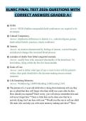ELNEC FINAL TEST 2026 QUESTIONS WITH CORRECT ANSWERS GRADED A&plus;