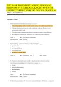 Understanding Abnormal Behavior Test Bank 10th Edition Study Guide 2026 Updated &vert; Sue&comma; Sue & Sue Questions & Answers