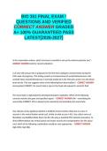 BIO 351 FINAL EXAM QUESTIONS AND VERIFIED CORRECT ANSWER GRADED A&plus; GRADED A&plus; LATEST -2026-2027-&period;docx
