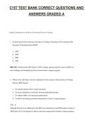 C157 Test Bank with Correct Questions and Answers 2026 Updated &vert; Graded A Study Guide