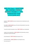 BIOD 351 Exam 1 QUESTIONS &semi;BIO 351 Module 1-7&semi;BIO 351 FINAL EXAM &excl; &semi;Developmental Bio 351 Exam 1 QUESTIONS AND VERIFIED CORRECT ANSWER GRADED A&plus; GRADED A&plus; LATEST -2026-2027-&period;