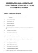 Essentials of Pathophysiology Test Bank 4th Edition Study Guide 2026 Updated &vert; Porth Questions & Answers