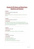 Omega Psi Phi Notes and Ritual Exam Questions and Answers