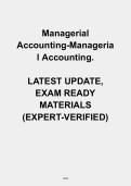 Managerial Accounting MEGA Bundle &vert; Chapters&comma; Practice Exams&comma; Test Banks & Study Guides &vert; Complete Exam Prep 2026
