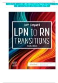 LPN to RN Transitions &lpar;6th Edition&rpar; by Lora Claywell Test Bank &vert; Complete Guide 2026&ndash;2027