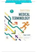 Quick and Easy Medical Terminology &lpar;10th Edition&rpar; by Leonard Test Bank &vert; All Chapters Complete Guide 2026&ndash;2027