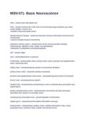 MSN 671- Basic Neuroscience&period; Questions and Answers