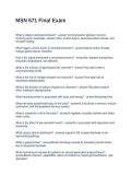 MSN 671 Final Exam Questions and Answers 100&percnt; Correct