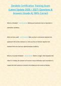 Zendesk Certification Training Exam &lpar;Latest Update 2026 2027&rpar; &lpar;Latest Update 2026 &sol; 2027&rpar; Questions & Answers &lbrace;Grade A&rcub; 100&percnt; Correct