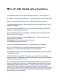 MSN 671 NEI Global Video Questions with Accurate Answers