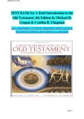Test Bank for A Brief Introduction to the Old Testament&colon; The Hebrew Bible in Its Context 4th Edition by Michael D&period; Coogan&vert;&vert;ISBN&colon;9780190903756