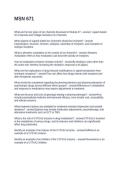 MSN 671&period; QUESTIONS AND ANSWERS