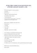 3P MULTIPLE CHOICE EXAM QUESTIONS AND ANSWERS ALREADY GRADED A&plus; 2026