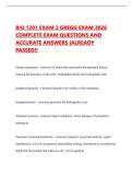 BIO 1201 EXAM 2 GREGG EXAM 2026 COMPLETE EXAM QUESTIONS AND ACCURATE ANSWERS &vert;ALREADY PASSED&excl;&excl;