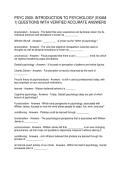 PSYC 2000 INTRODUCTION TO PSYCHOLOGY &lpar;EXAM 1&rpar; QUESTIONS WITH VERIFIED ACCURATE ANSWERS