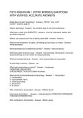 PSYC 2000 EXAM 1 &lpar;PIPER BORDES&rpar; QUESTIONS WITH VERIFIED ACCURATE ANSWERS