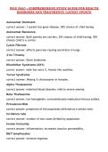 WGU D027 - COMPREHENSIVE STUDY GUIDE FOR HEALTH DISORDERS AND TREATMENTS &vert;LATEST UPDATE