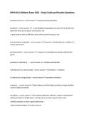 MPH 6011 Midterm Exam 2026 &ndash; Study Guide and Practice Questions