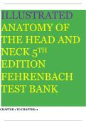 Illustrated Anatomy of the Head and Neck Test Bank 5th Edition Study Guide 2026 Updated &vert; Questions & Answers