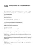CPH Exam &ndash; All Sample Questions 2026 &ndash; Study Guide and Practice Exercises