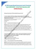 ATI RN Concept-Based Assessment Level 2 and 3 Proctored Exam &lpar;2025&sol;2026&rpar; &ndash; Actual Exam