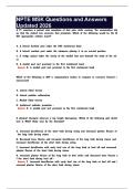 NPTE MSK Questions and Answers Updated 2026