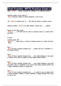 Final Frontier&colon; NPTE Practice Exam 2