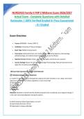 NR667 FNP CAPSTONE &ndash; WEEK 2 FULL LENGTH PRACTICE EXAM 150 Questions &vert; 100&percnt; Correct &vert; With Full Rationales