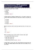 Cardiopulmonary NPTE questions and answers updated 2026