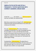 OMEGA PSI PHI NOTES AND RITUAL &vert;  FREQUENTLY TESTED QUESTIONS WITH  CORRECT ANSWERS &vert; BRAND NEW&excl; 