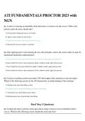 ATI Fundamentals Proctor 2023 with NGN Study Guide &vert; Nursing Questions & Answers